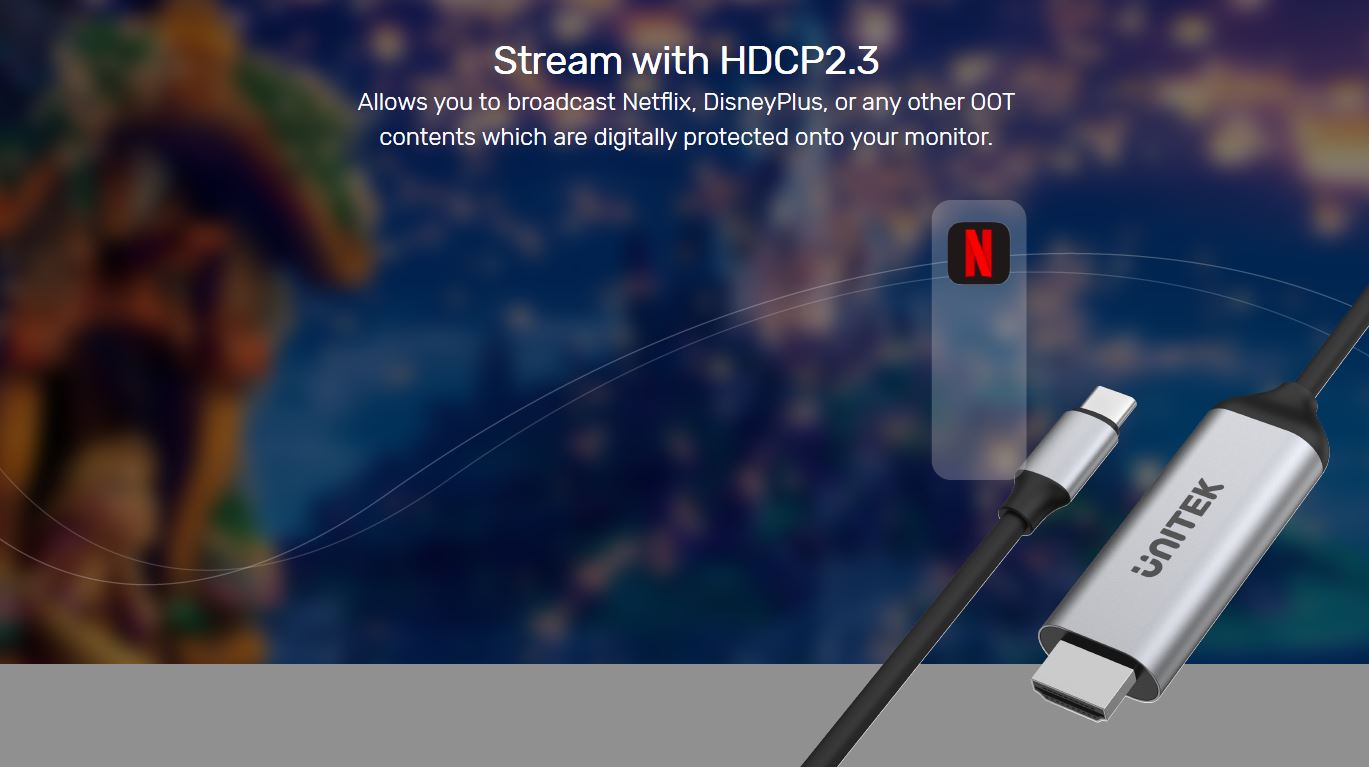 USB-C to HDMI 4K Cable 1.8M
