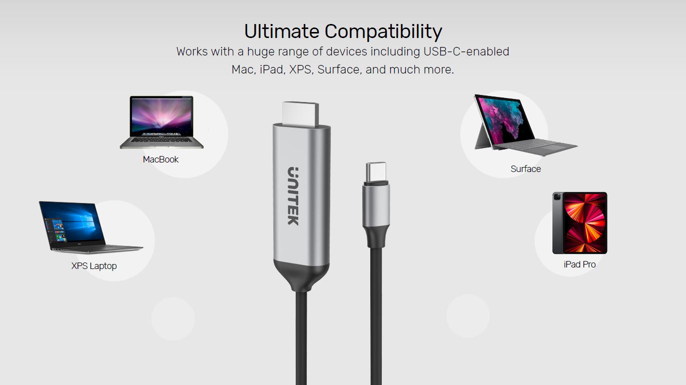 USB-C to HDMI 4K Cable 1.8M
