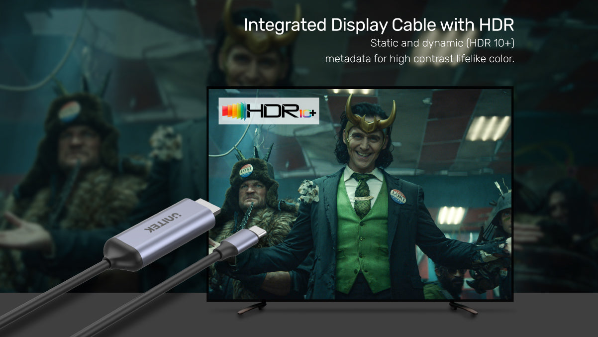 USB-C - HDMI 8K ケーブル 1.8M