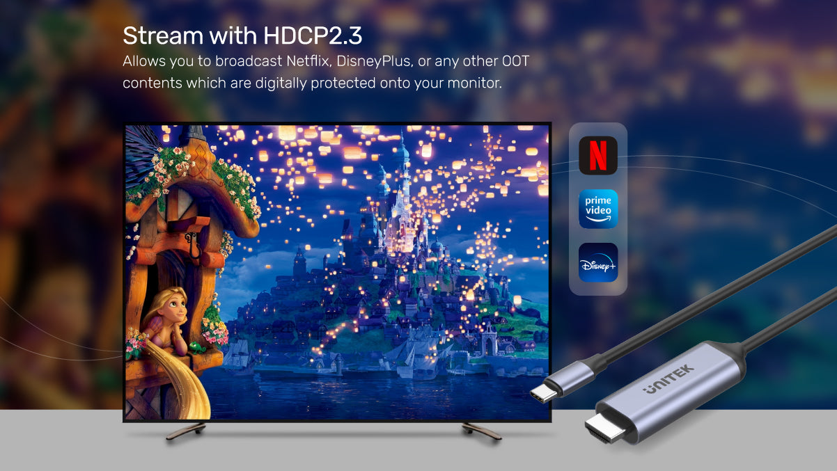 USB-C - HDMI 8K ケーブル 1.8M