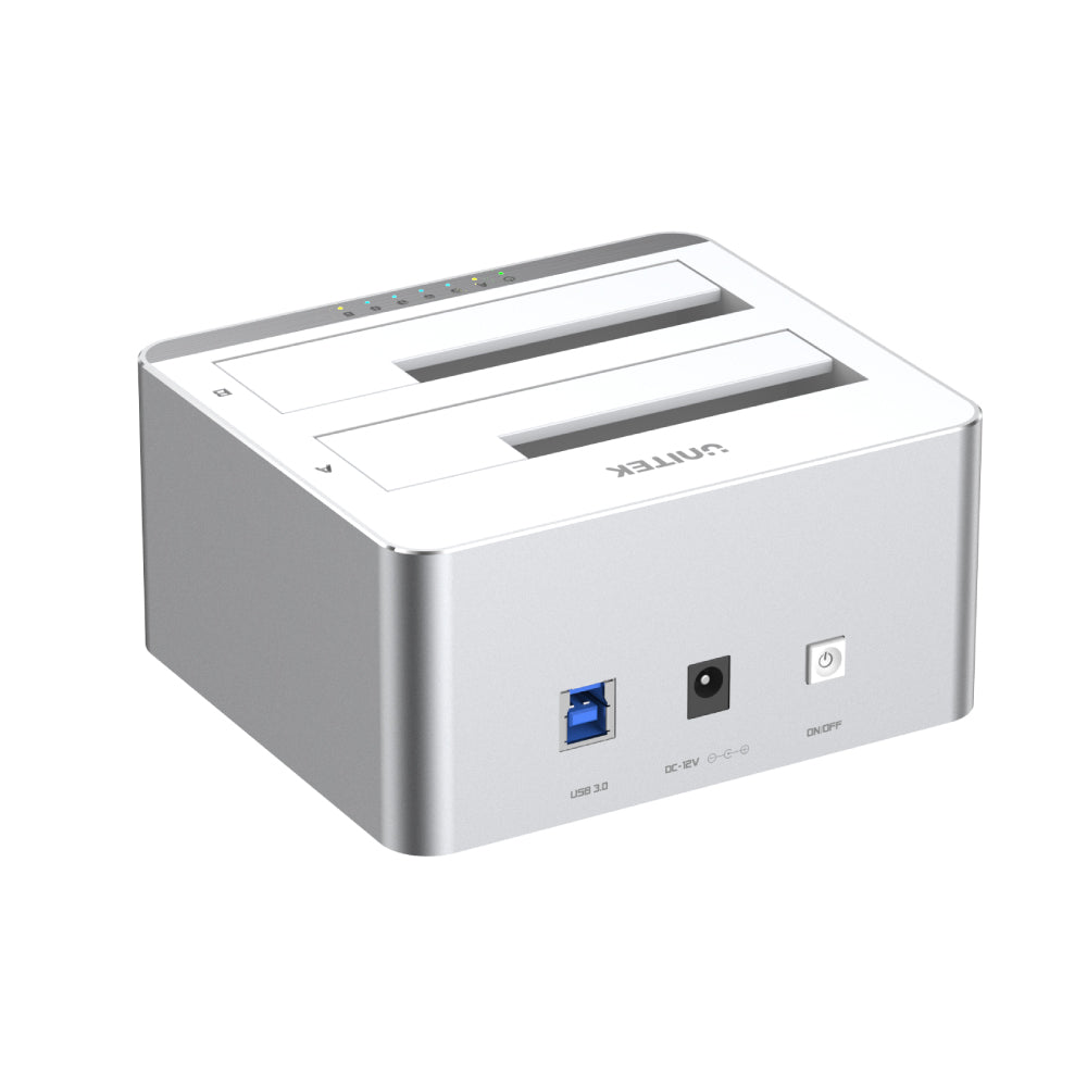 USB 3.0 to SATA III Dual Bay HDD/ SSD Docking Station with UASP & Offline Clone