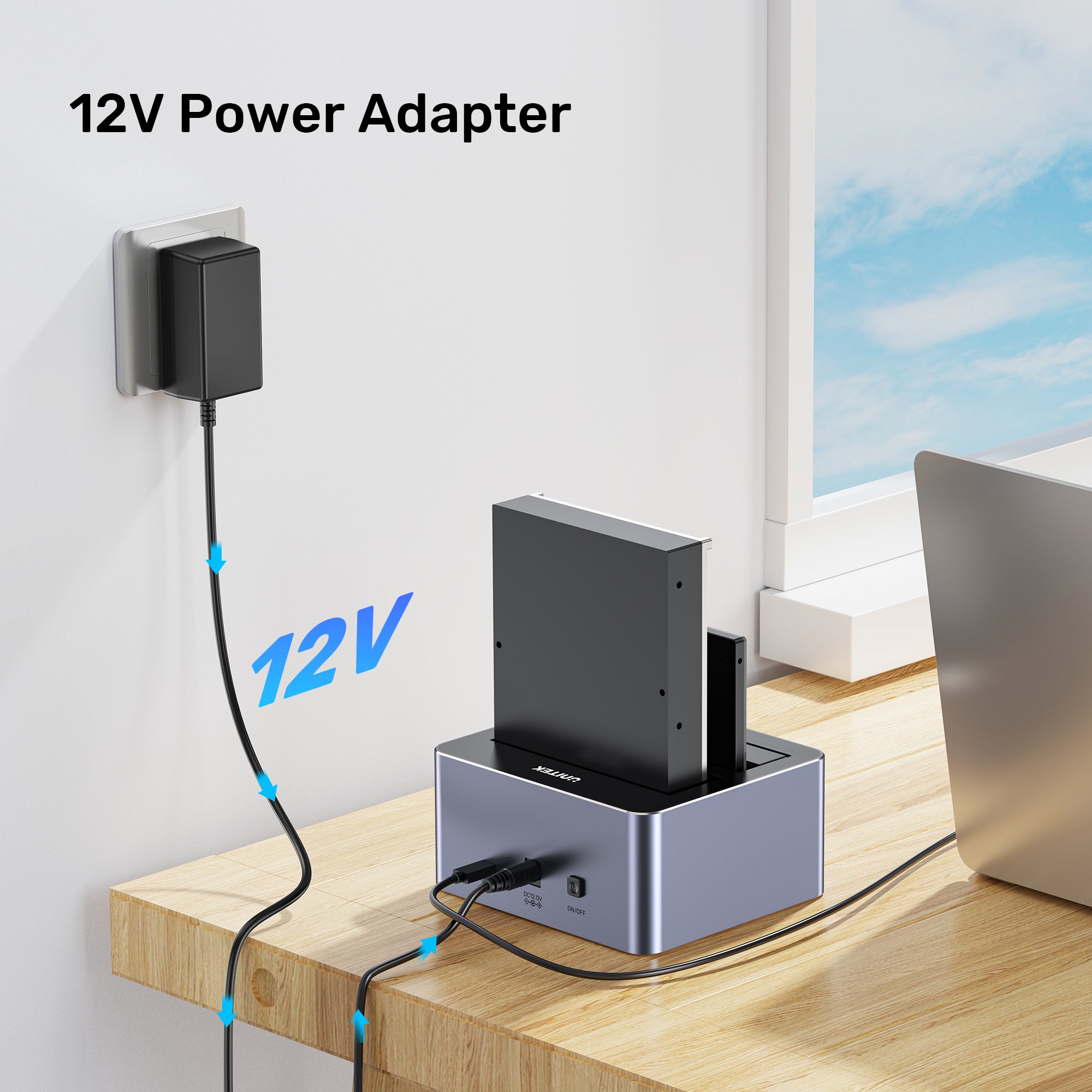 10Gbps Dual-Bay SATA Docking Station