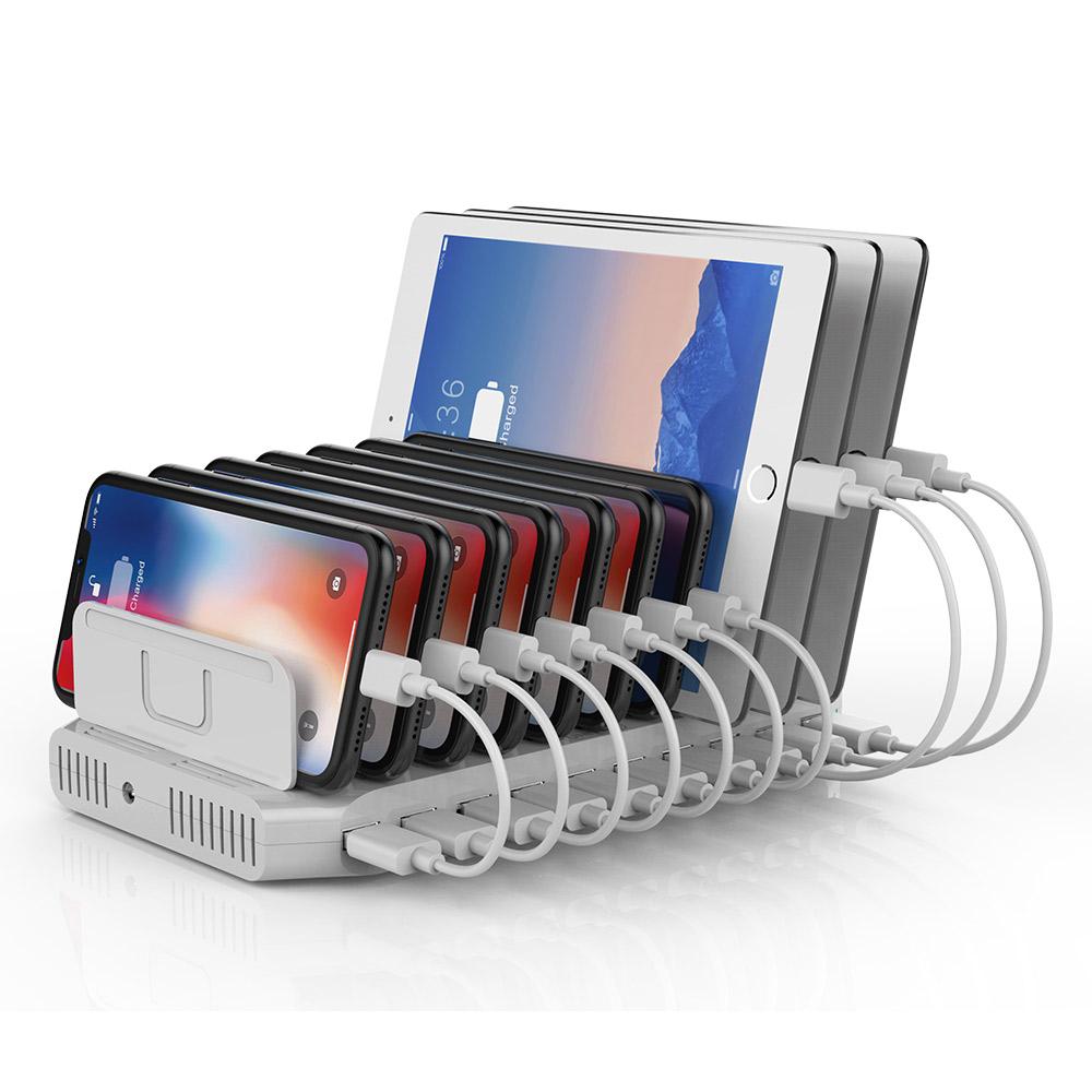 10 ポート USB 充電ステーション 60W