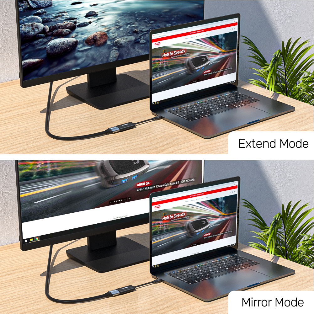 4K 60Hz USB-C to HDMI 2.0 Adapter in Black