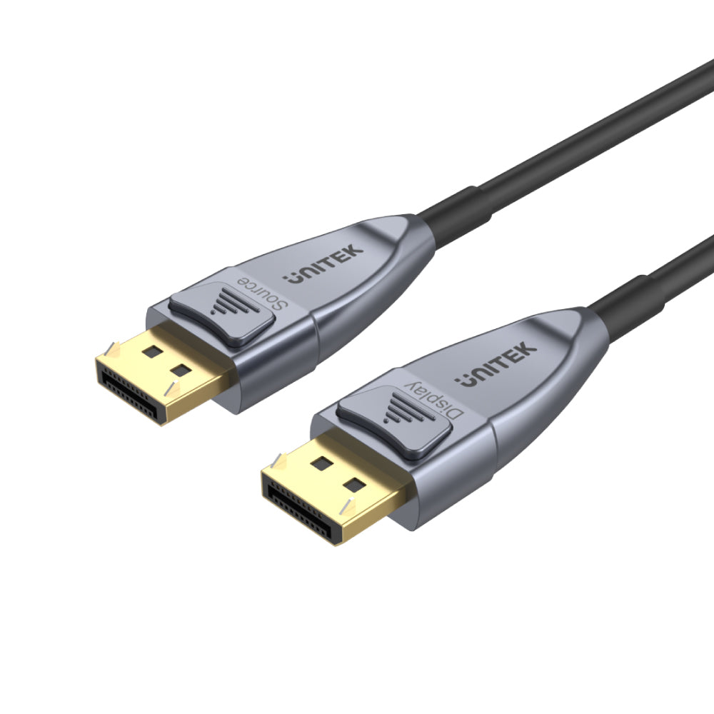 8K Fiber Optic DisplayPort 1.4 Cable (8K @60Hz, 4K 144Hz, 1440p @240Hz)