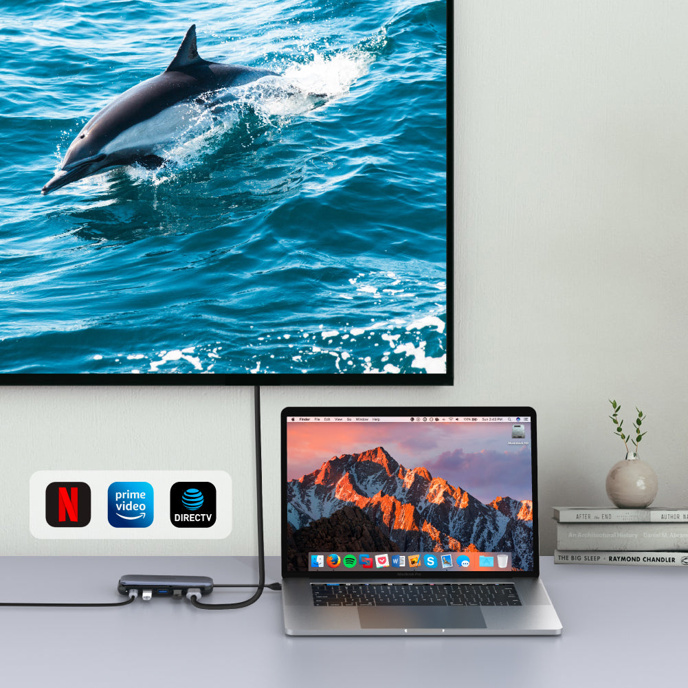 uHUB H6 Storage 6-in-1 USB-C M.2 SSD Storage Hub with 10Gbps Data, HDMI and PD 100W