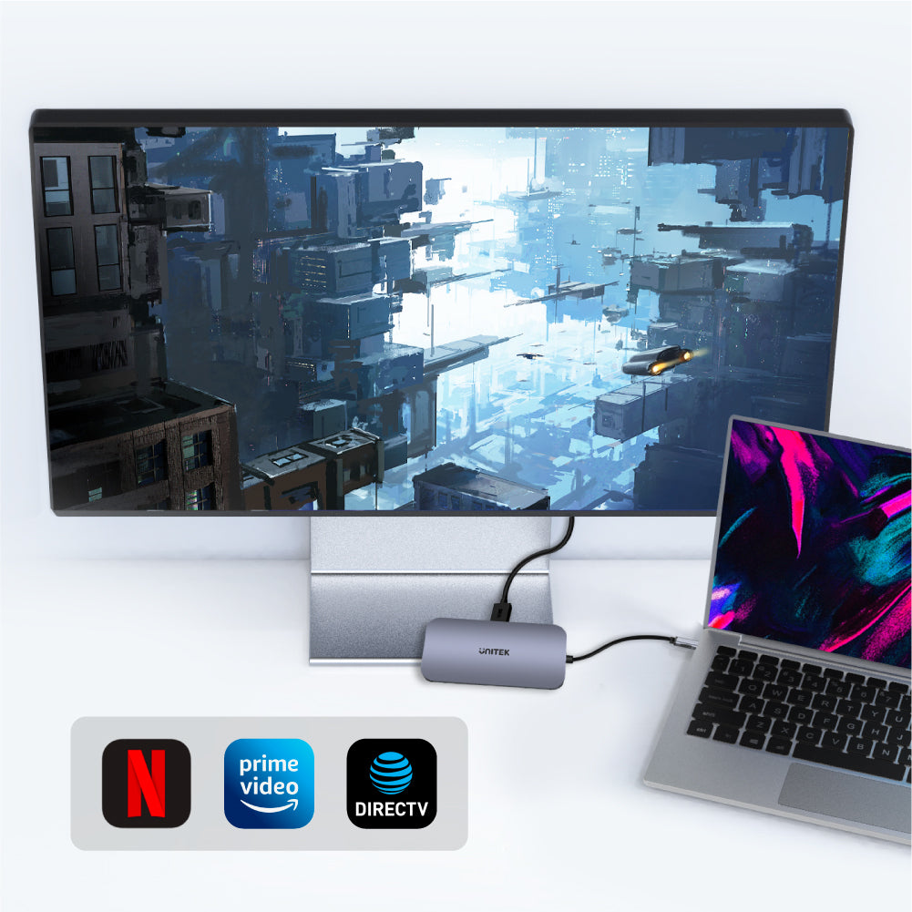 uHUB N9+ 9-in-1 USB-C 이더넷 허브(HDMI, 100W Power Delivery 및 듀얼 카드 리더기 포함)