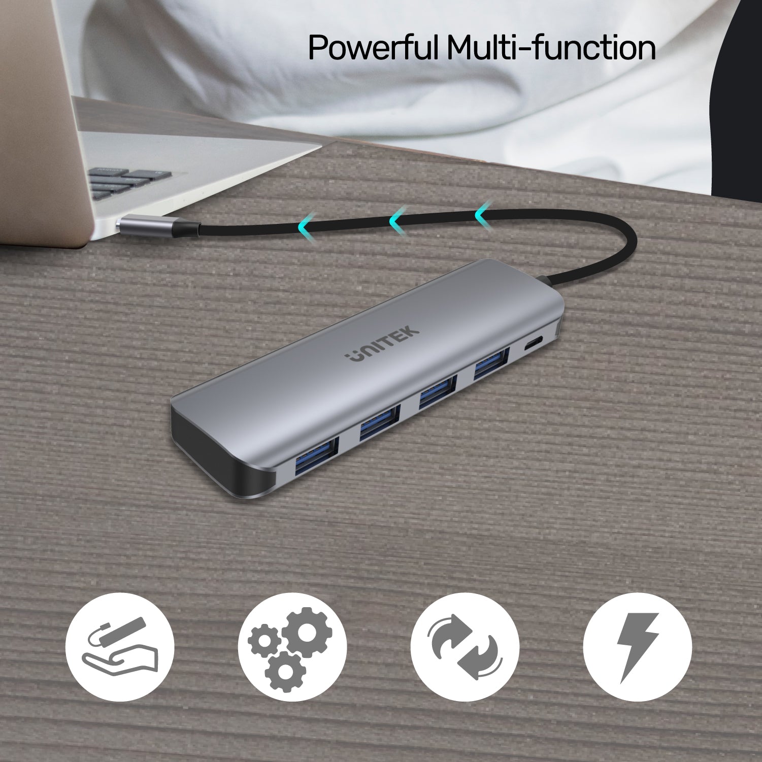 uHUB P5+ 5-in-1 USB-C Hub