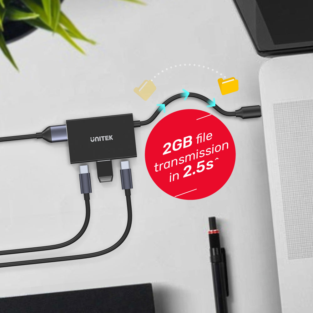 uHUB Q4 Advanced 4-in-1 USB-C Hub 10Gbps