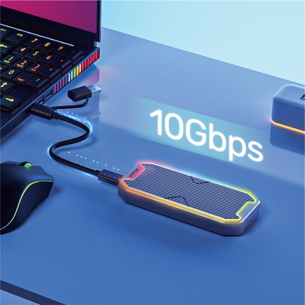 SolidForce Spectrum Either USB-C to M.2 SSD (NVMe/AHCI) Enclosure