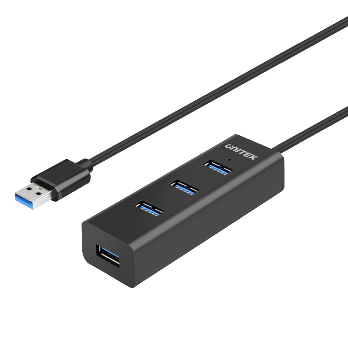 Unitek Hub USB 3.0 de 4 puertos, extensión USB de 4 pies de largo, divisor  de múltiples puertos con puerto de carga micro USB compatible con PC con