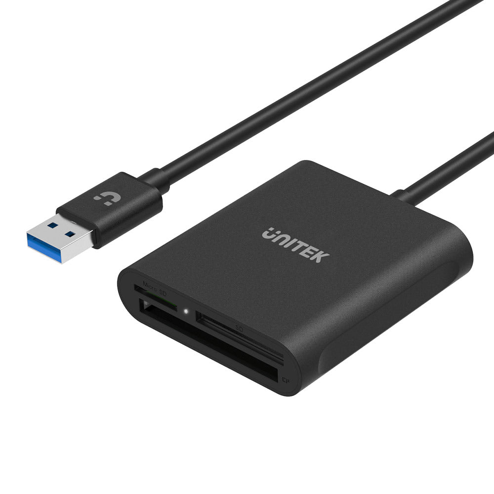 USB 3.0 Card Reader Black (Read 3-Card) UnitekUSB 3.0 Card Reader Black (Read 3-Card)
