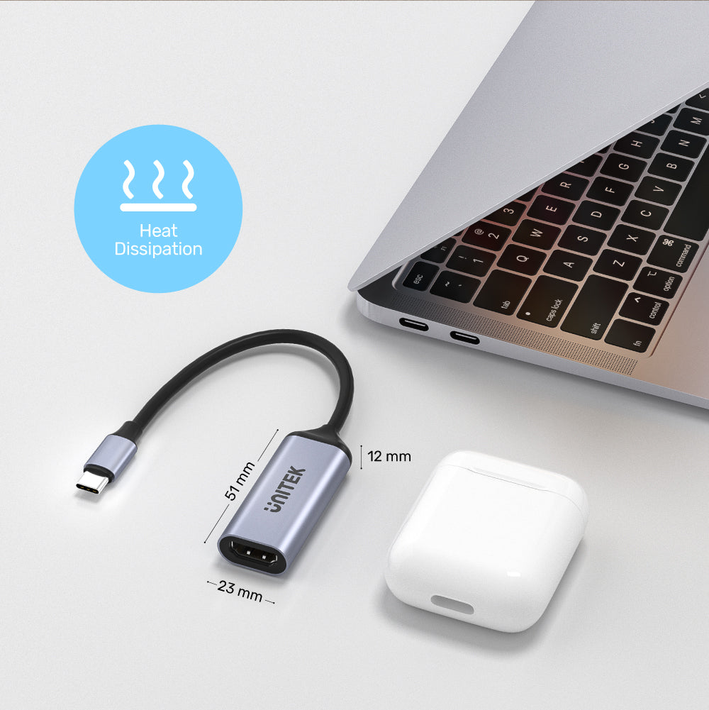 HDCP2.3 対応 8K USB-C - HDMI 2.1 アダプター