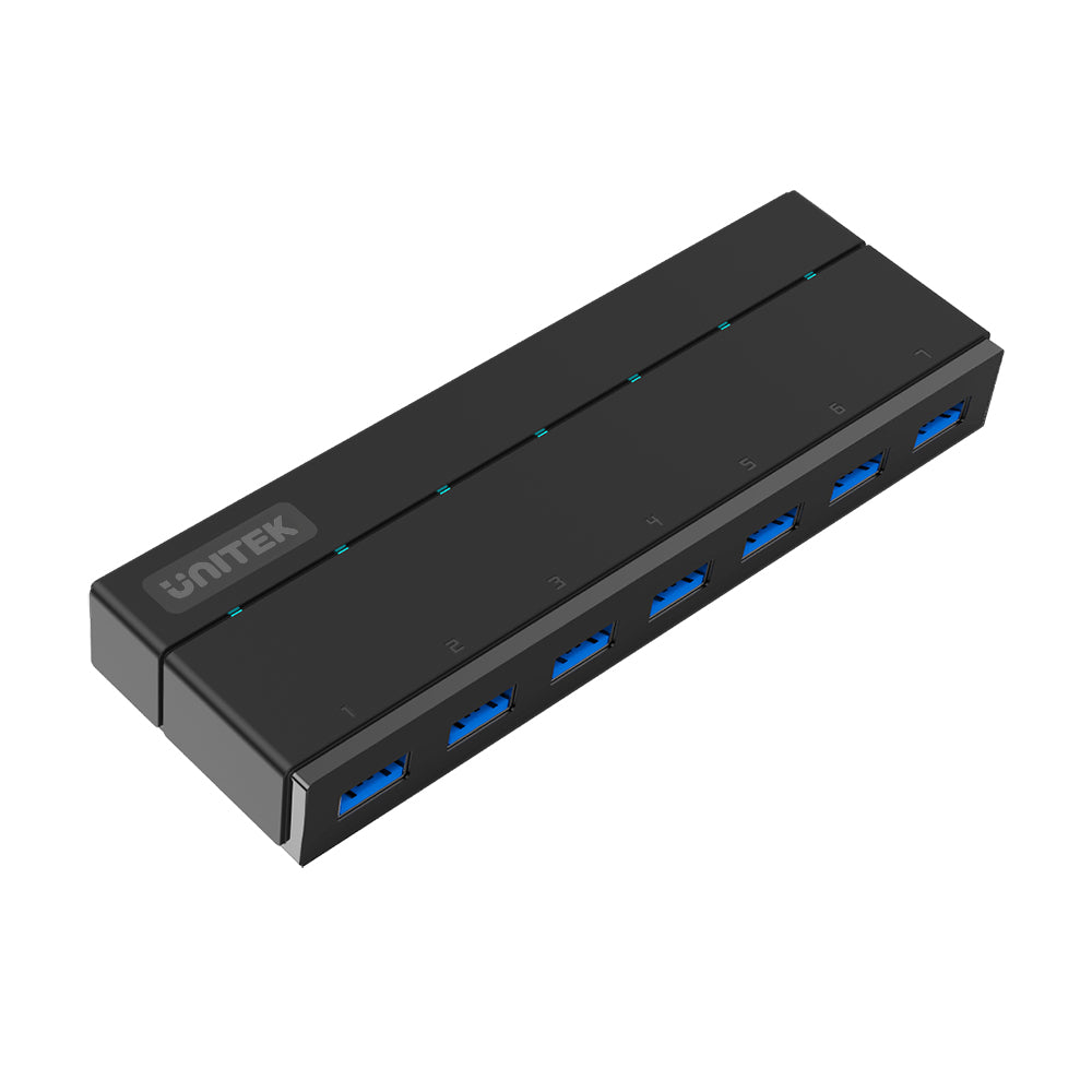 7 Ports Powered USB 3.0 Hub with USB-A Cable