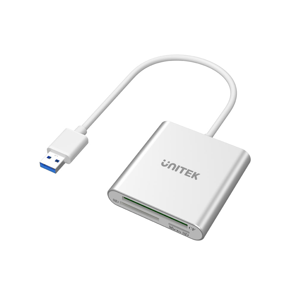  Unitek USB C SD Card Reader, Aluminum 3-Slot USB 3.0 Type-C  Flash Memory Card Reader for USB C Device, Supports SanDisk Compact Flash  Memory Card and Lexar Professional CompactFlash Card 