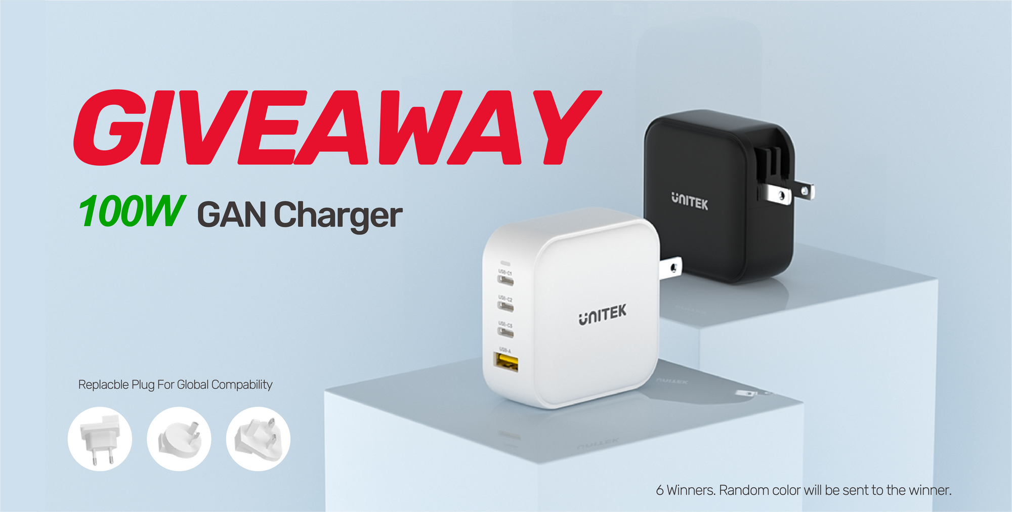 100W Gan Charger Giveaway
