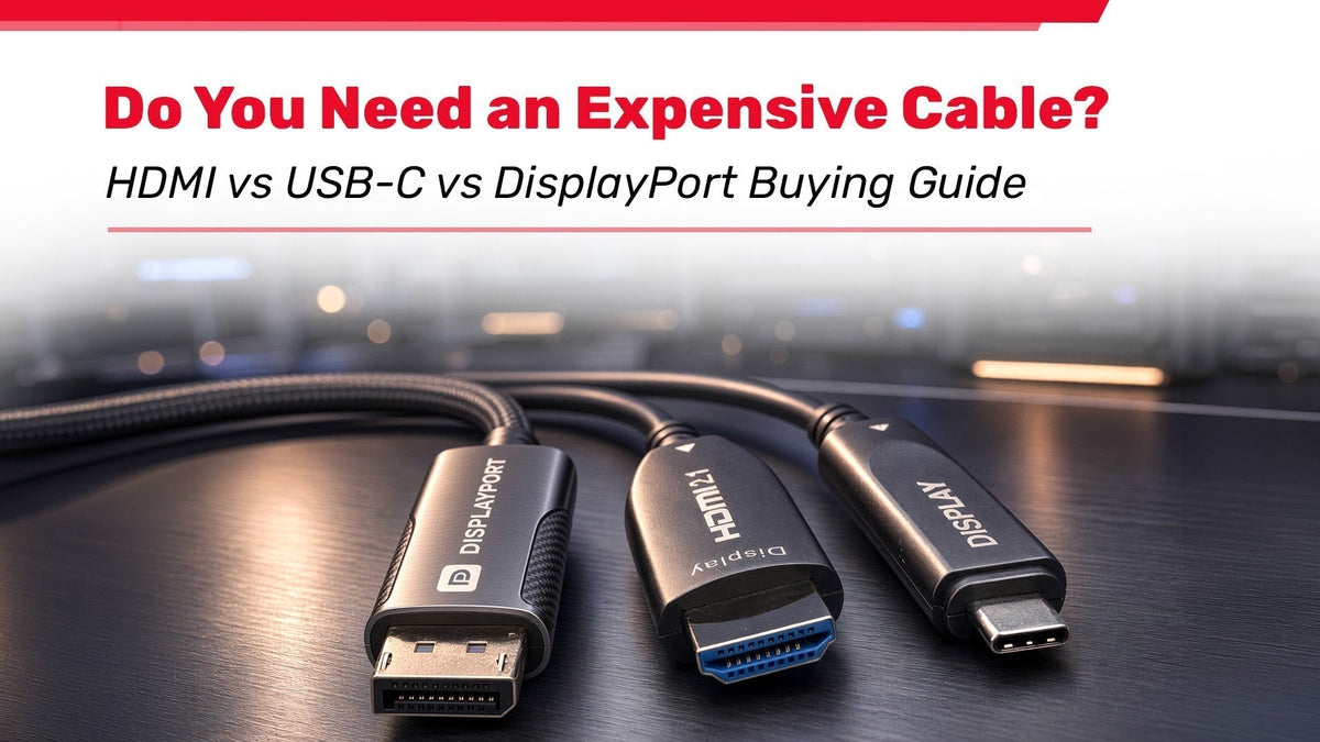 Do You Need an Expensive Cable?  HDMI vs USB-C vs DisplayPort Buying Guide