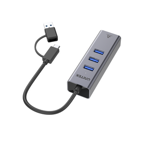 Unitek USB 3.1 Type-C Aluminium Multi-Port 4 in 1 Hub Ethernet RJ45 HDMI 1.4