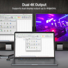 USB-C to Dual HDMI 4K Adapter