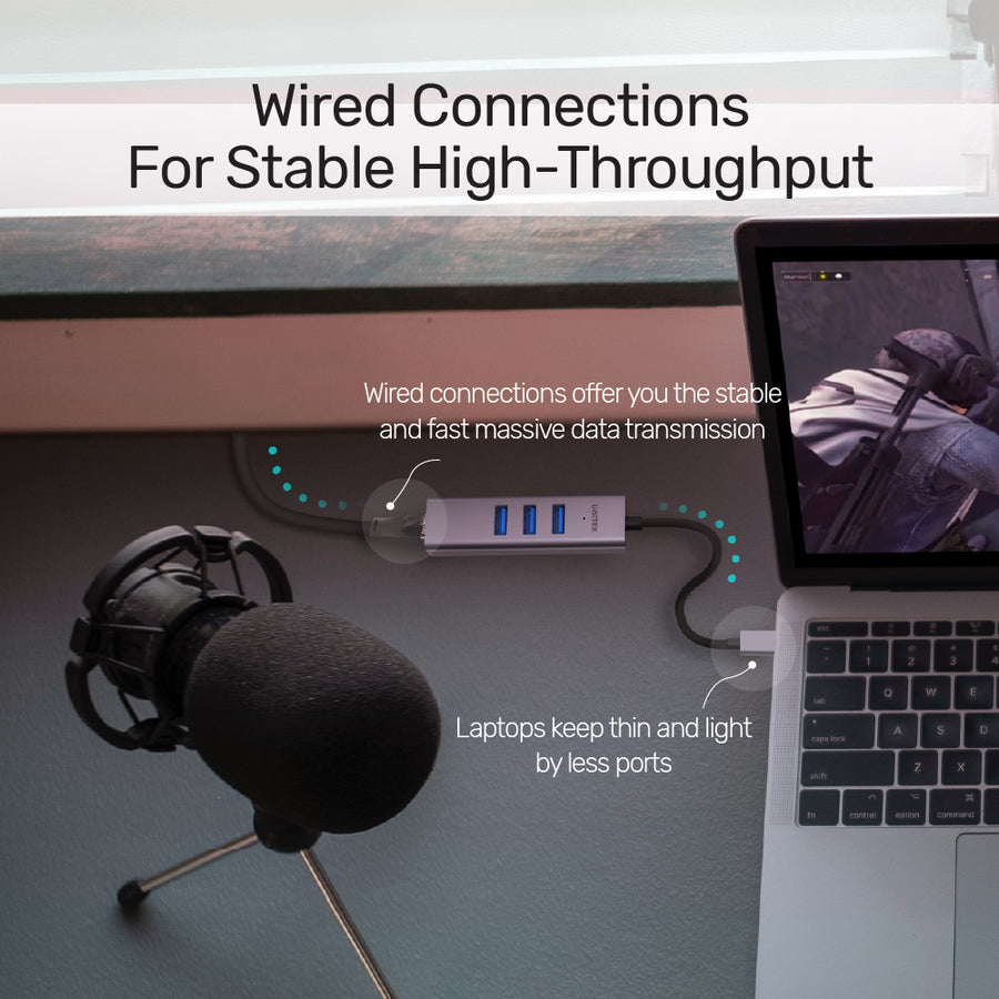 4-in-1 Ethernet Hub | UNITEK