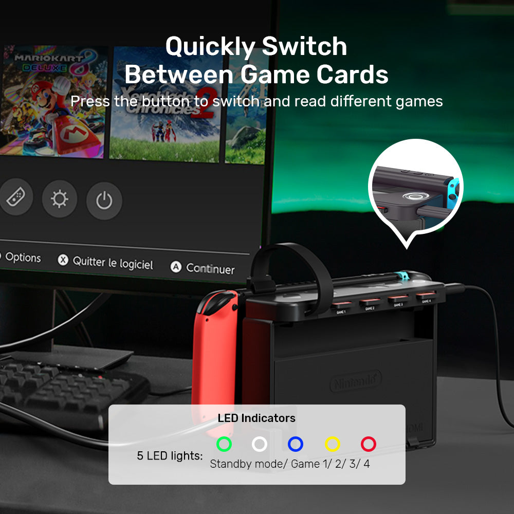 Switch - 4-in-1 Game Card Reader