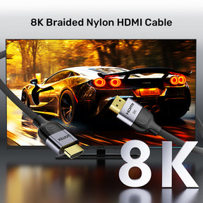 8K Braided Nylon HDMI Cable