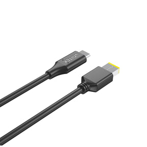 65W USB C to DC Charging Cable Rectangle DC Jack 11.0 x 4.5mm for Lenovo Laptops