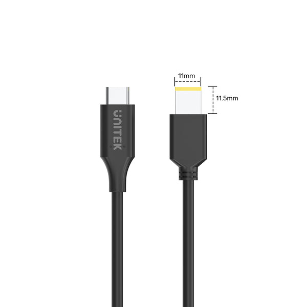 65W USB C to DC Charging Cable Rectangle DC Jack 11.0 x 4.5mm for Leno