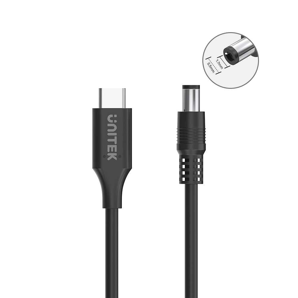 65W USB C to DC Charging Cable DC Jack 5.5 x 1.7 mm for Acer Laptops