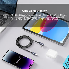 100W USB-C Cable 90 Degree