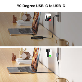 PD100W USB-C Cable Dual 90 Degree