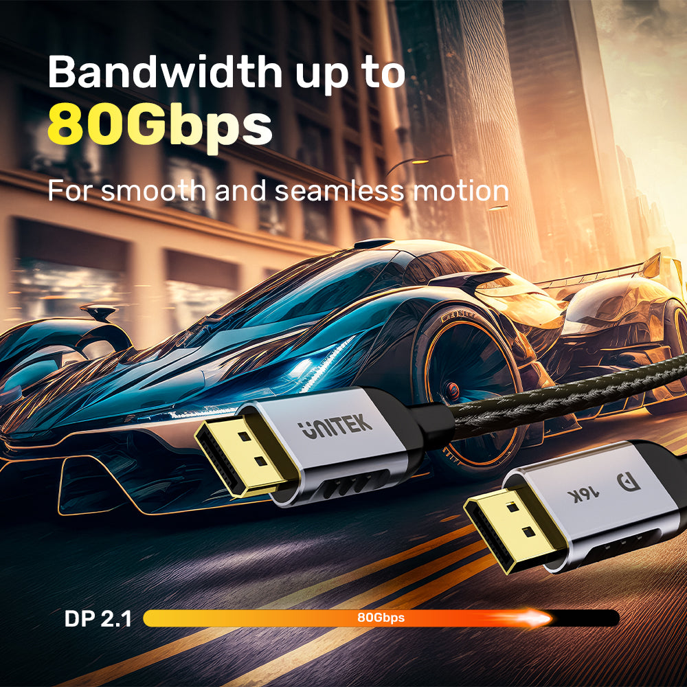 Cáp DisplayPort 2.1 chơi game 8K@120Hz