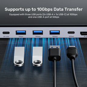 uHUB15+ USB-C Triple 4K KVM Docking Station
