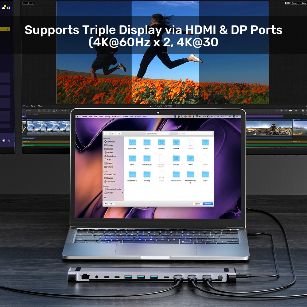 uHUB15+ USB-C Triple 4K KVM Docking Station