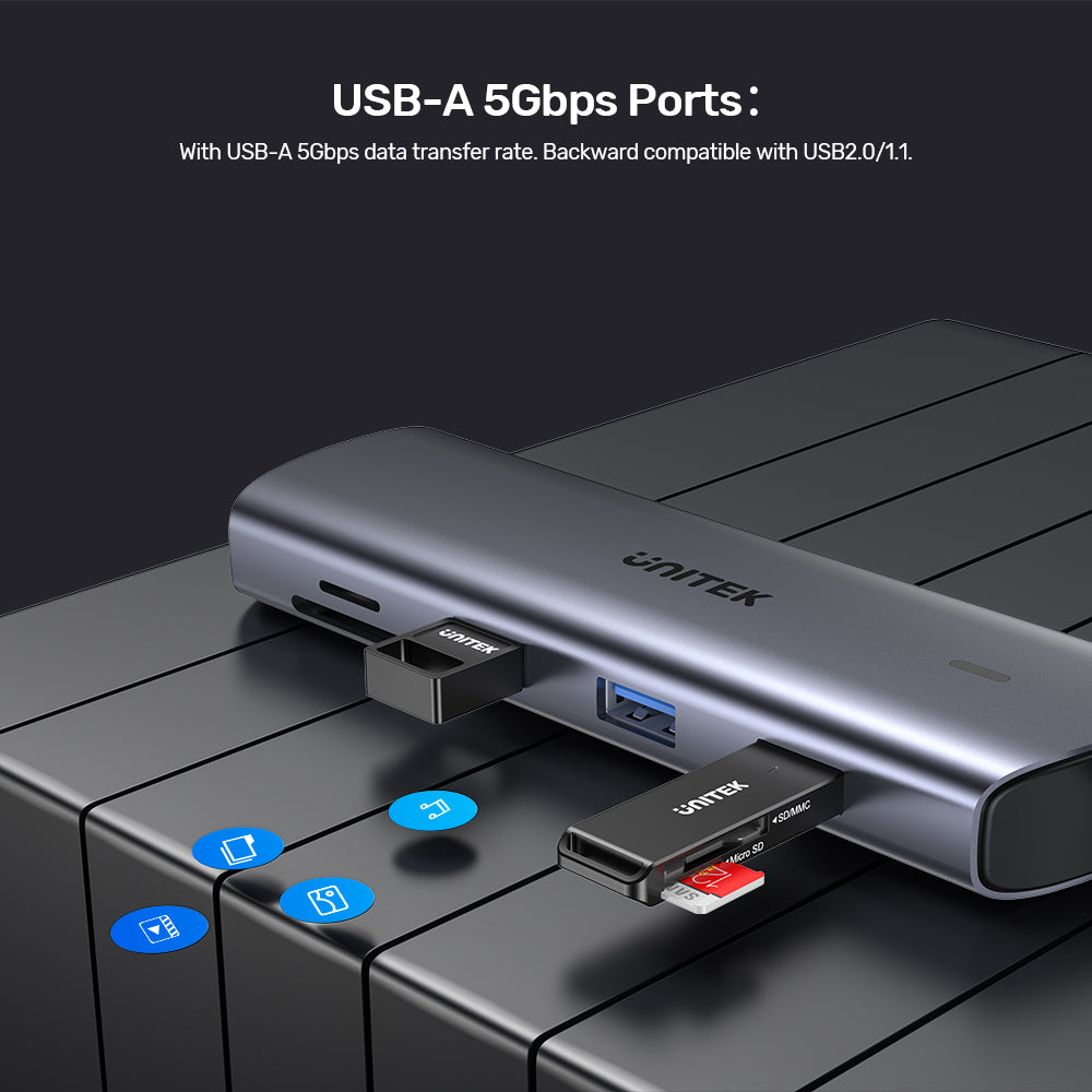 9-in-1 USB-C Hub with Dual Display, Dual Card Reader and 100W PD