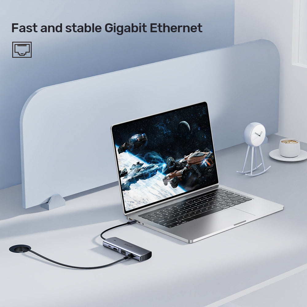 9-in-1 USB-C Hub with Dual Display, Dual Card Reader and 100W PD