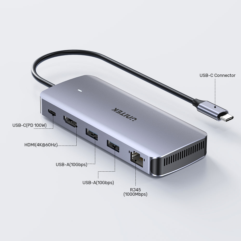 6-in-1 USB-C Hub with M.2 SSD Enclosure