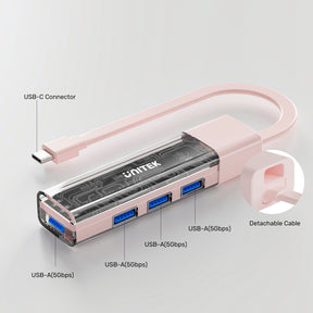 Bi-Directional Hub with Detachable Cable