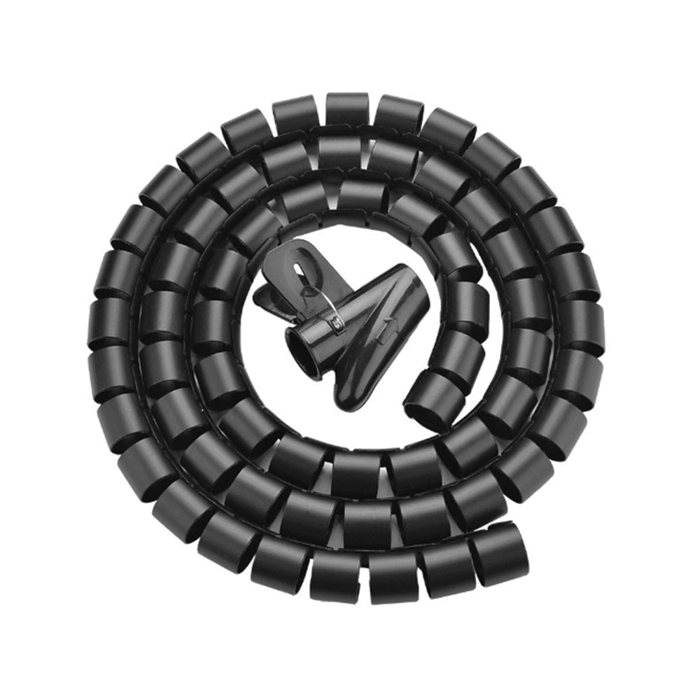 Spiral Cable Wrap (22mm Diameter Spiral Cable Wrap with Clip Zippe ...
