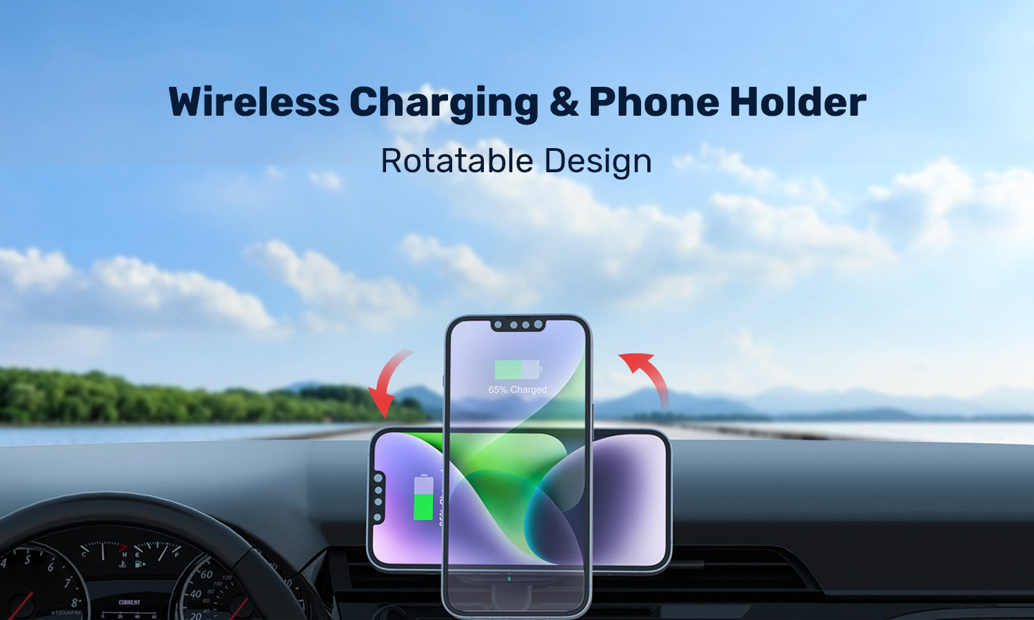 MagSafe Car Mount Charger 15W Wireless Phone Car Charger Mount