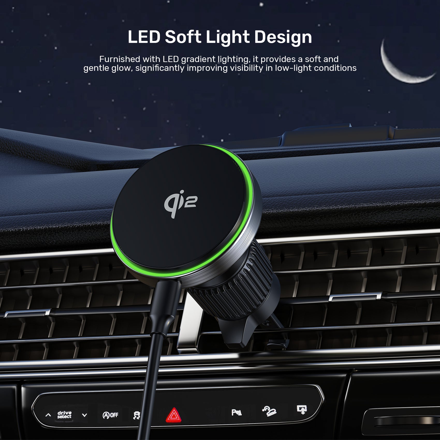 Qi2 Magnetic Wireless Car Charger | UNITEK