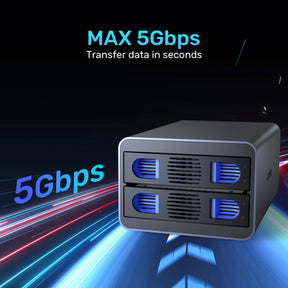 2 Bay External Hard Drive Enclosure