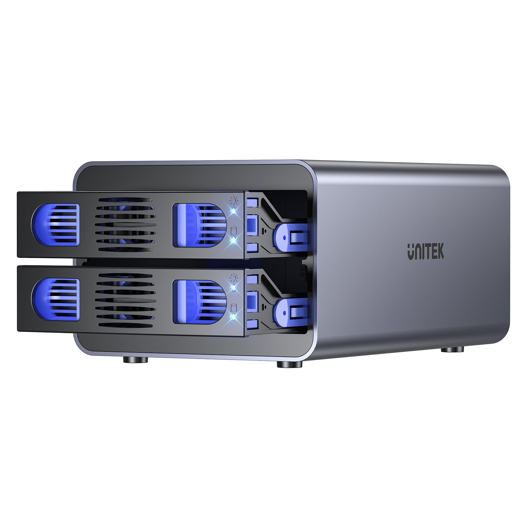 2 Bay USB-C RAID External Hard Drive Enclosure | UNITEK