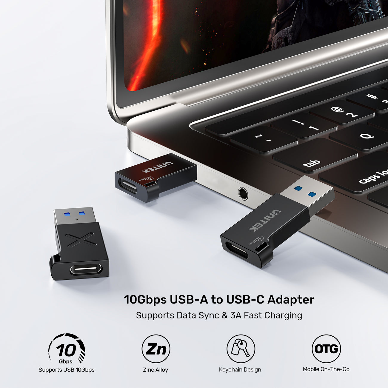 10Gbps USB-A to USB-C Adapter | UNITEK