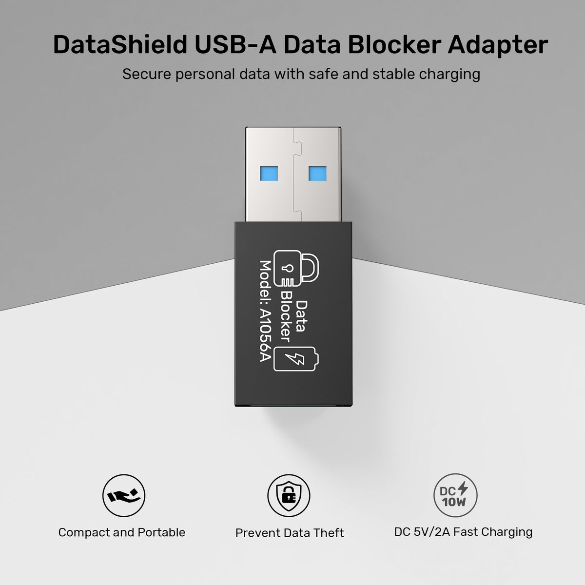 Datakey Usb Adapter DataShield USB-A Data Blocker Adapter | UNITEK