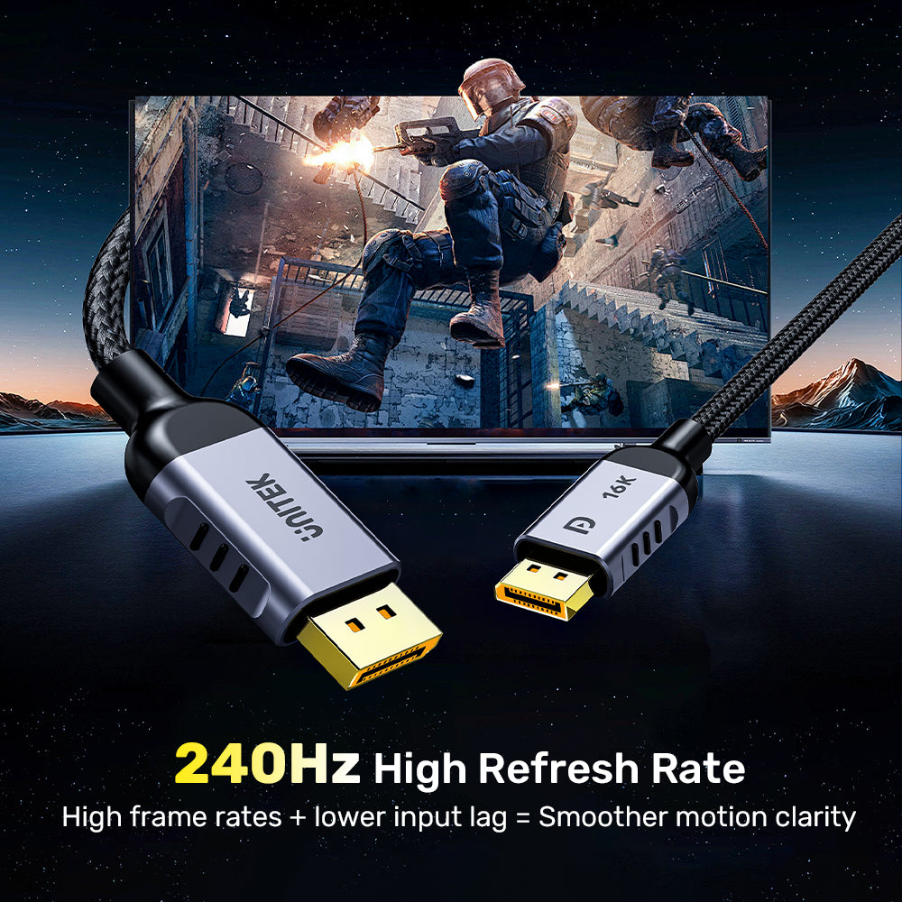 Gaming 8K@120Hz DisplayPort 2.1 Cable
