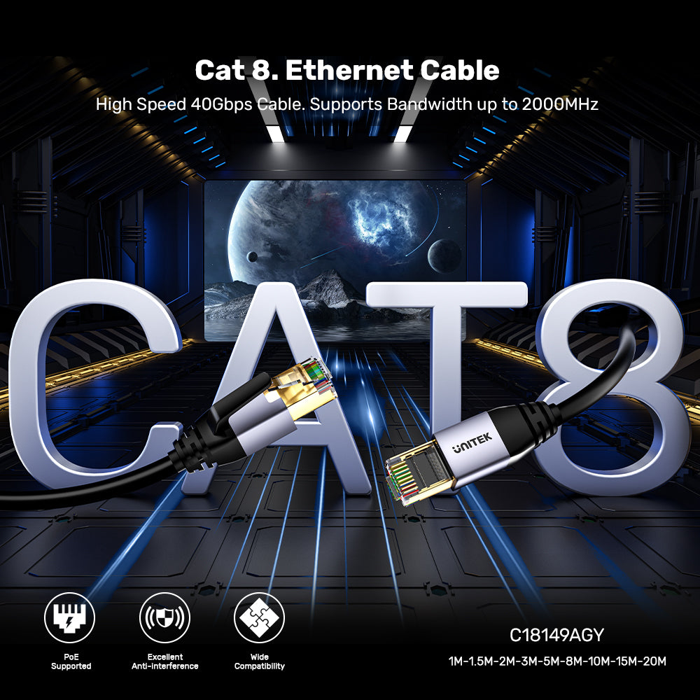 Cat 8 イーサネットケーブル
