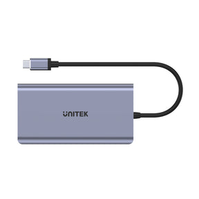 uHUB O8+ 8-in-1 USB-C Dual Display Hub with USB 5Gbps and PD 100W Charging