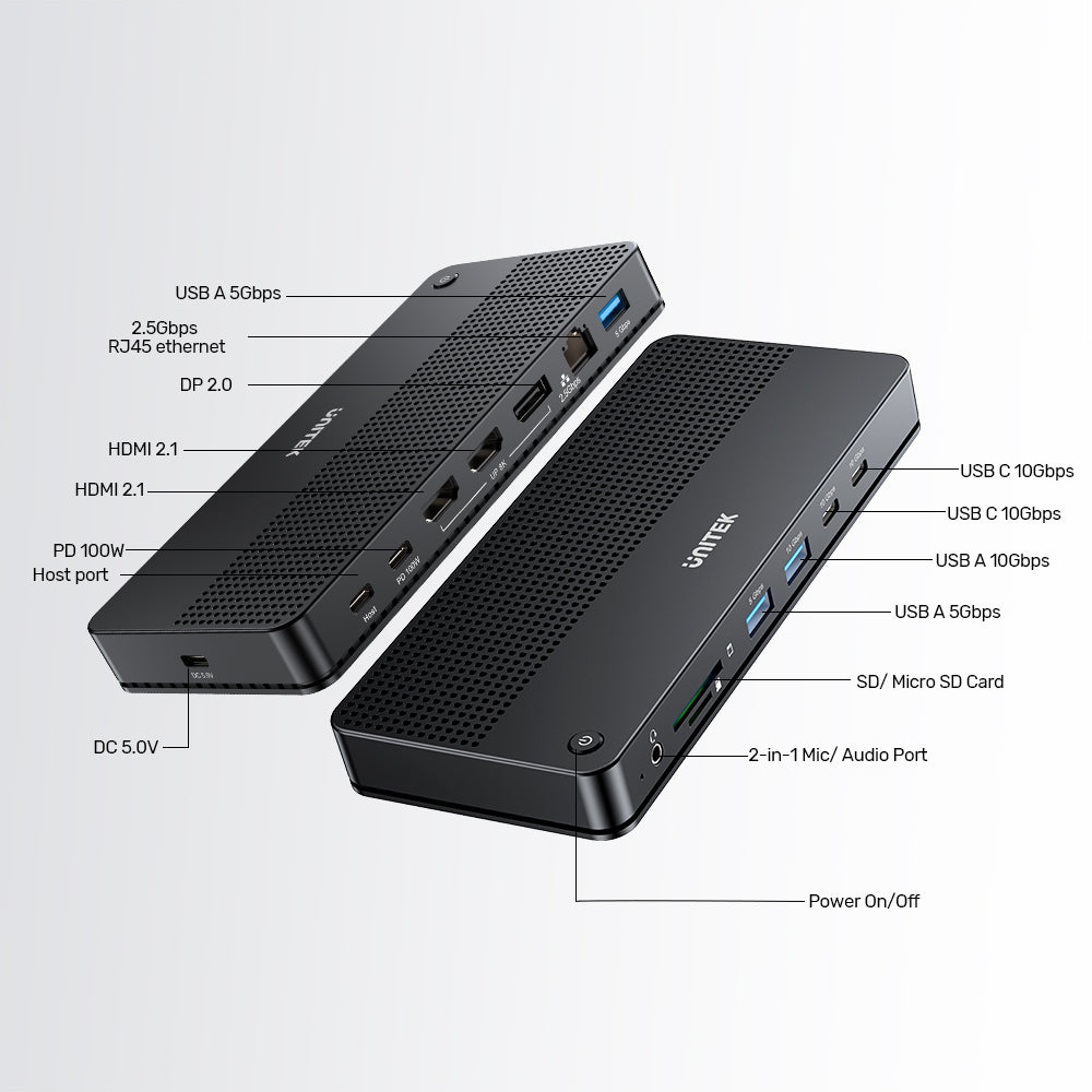 USB-C 8K Docking Station with 100W PD
