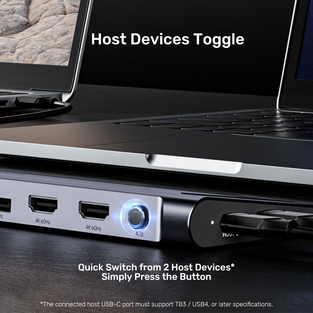 uHUB15+ USB-C Triple 4K KVM Docking Station